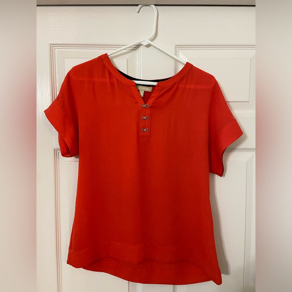 Banana Republic women’s small orange short-sleeved blouse